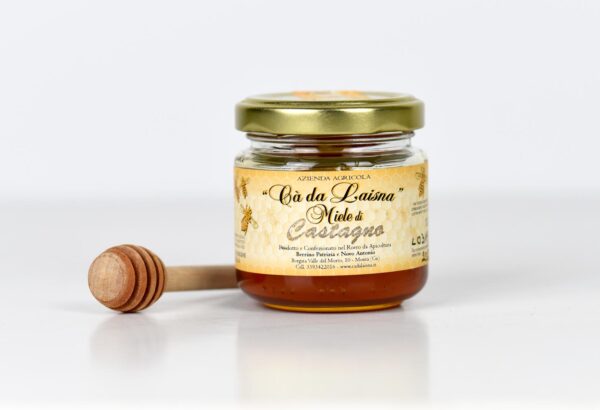 Miele di castagno del Piemonte - vaso da 100g